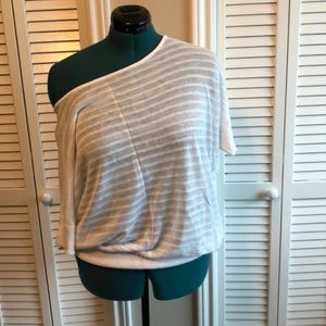 Shear summer off the shoulder summer sweater